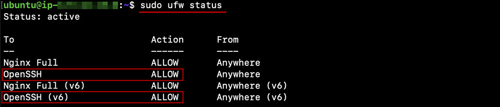 엔진x full, openSSH 확인하기