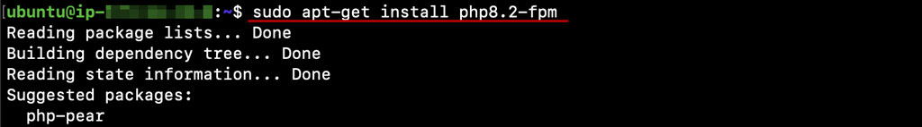 php 8.2 fpm 설치