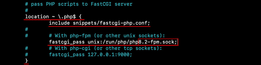 fastcgi php8.2로 변경